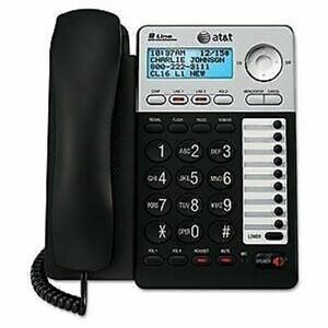 AT&T ML17929 2-Line Corded Office Phone Caller ID Speakerphone Black